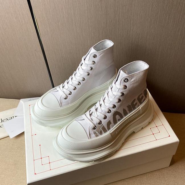 Alexander McQueen Tread Slick Boot High Top White - 1