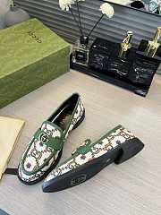 Gucci Loafer With Web And Interlocking G Green - 6