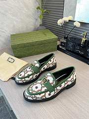Gucci Loafer With Web And Interlocking G Green - 3