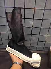 Rick Owens Black Stocking Sneaker Boots - 5