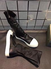 Rick Owens Black Stocking Sneaker Boots - 4