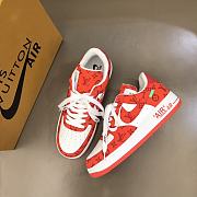 Louis Vuitton Nike Air Force 1 Low Red  - 1