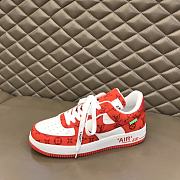 Louis Vuitton Nike Air Force 1 Low Red  - 3