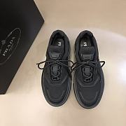 Prada Macro Re-Nylon and Brushed Leather Sneakers All Black - 2
