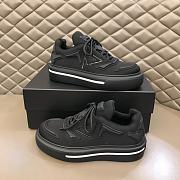 Prada Macro Re-Nylon and Brushed Leather Sneakers All Black - 5