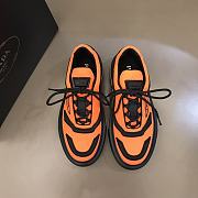 Prada Macro Re-Nylon and Brushed Leather Sneakers Orange - 2