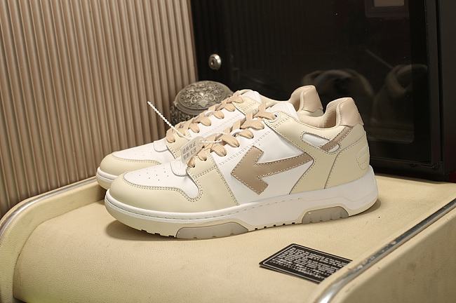 Off-White Out of Office Low-Top Sneakers White Beige - 1