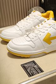 Off-White Out of Office Low-Top Sneakers White Yellow - 4