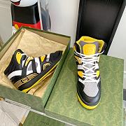 Gucci Basket Sneaker Black Demetra Yellow - 5