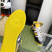 Gucci Basket Sneaker Black Demetra Yellow - 6