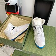 Gucci Basket Sneaker White Demetra Blue 661301 2SHA0 9014 - 5
