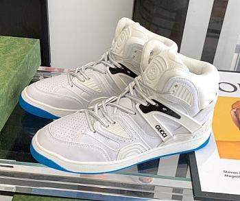 Gucci Basket Sneaker White Demetra Blue 661301 2SHA0 9014