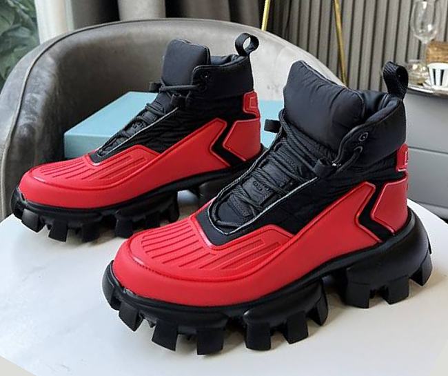 Prada Cloudbust Thunder Sneakers Red - 1
