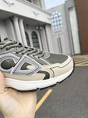 Dior B30 Sneaker Olive Mesh and Cream Technical Fabric 3SN279ZLY_H661 - 2
