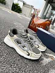 Dior B30 Sneaker Olive Mesh and Cream Technical Fabric 3SN279ZLY_H661 - 4