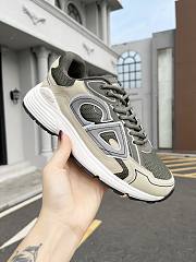 Dior B30 Sneaker Olive Mesh and Cream Technical Fabric 3SN279ZLY_H661 - 5