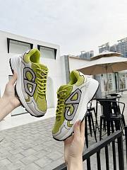 Dior B30 Sneaker Yellow Mesh and White Technical Fabric 3SN279ZLX_H661 - 4