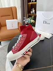 Dior Walk'n'Dior Sneaker Red Technical Mesh - 6