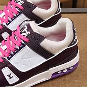 Louis Vuitton LV Trainer Sneaker Low Purple Pink - 2