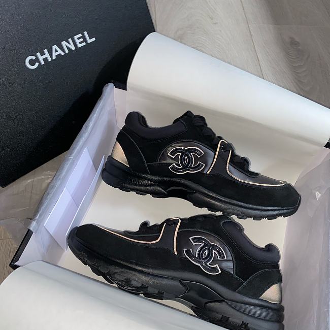 Chanel Low Top Trainer Reflective Black  - 1