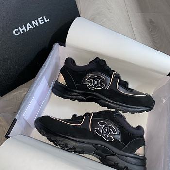 Chanel Low Top Trainer Reflective Black 