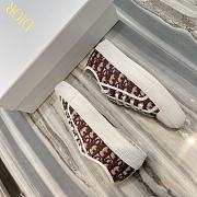 Dior Walk'n'Dior Sneaker Deep Burgundy Dior Oblique Embroidered Cotton KCK211OBE_S16V - 5