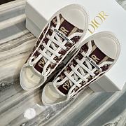 Dior Walk'n'Dior Sneaker Deep Burgundy Dior Oblique Embroidered Cotton KCK211OBE_S16V - 2