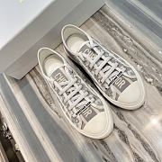 Dior Walk'n'Dior Sneaker Deep Gray Dior Oblique Embroidered Cotton KCK211OBE_S33G - 4