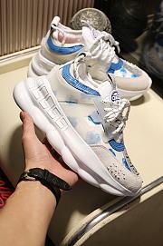 Versace Chain Reaction Trainers Flowers Blue - 2