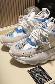 Versace Chain Reaction Trainers Flowers Blue - 6