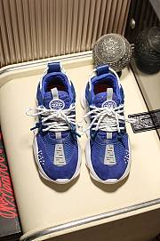 Versace Chain Reaction Trainers Blue White - 2