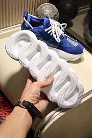 Versace Chain Reaction Trainers Blue White - 6