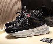 Versace Chain Reaction Trainers Black and White - 1