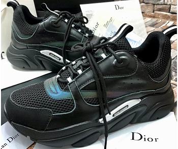 Dior B22 Black Reflective Sneakers