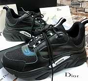 Dior B22 Black Reflective Sneakers - 5