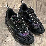 Dior B22 Black Reflective Sneakers - 4