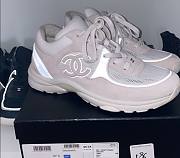 Chanel Low Top Trainer Reflective White Suede G34360 Y53536 0I259 - 6