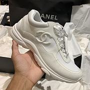 Chanel Low Top Trainer Reflective White Suede G34360 Y53536 0I259 - 2