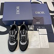 Dior B22 Sneaker Black Technical Mesh and Smooth Calfskin 3SN231ZNG_H969 - 3