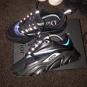 Dior B22 Sneaker Black Technical Mesh and Smooth Calfskin 3SN231ZNG_H969 - 2