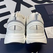 Dior B22 Sneaker White Technical Mesh with White and Silver-Tone Calfskin 3SN231YJG_H000 - 6