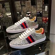 Gucci Ace Leather Sneaker Glitter Beads White - 2