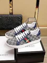 Gucci Ace GG Supreme Sneaker With Bees Navy - 6