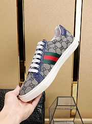 Gucci Ace GG Supreme Sneaker With Bees Navy - 5