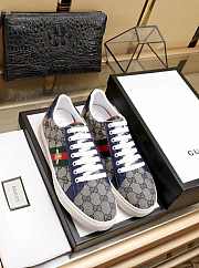 Gucci Ace GG Supreme Sneaker With Bees Navy - 3