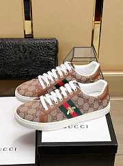 Gucci Ace GG Supreme Sneaker With Bees Brown - 6