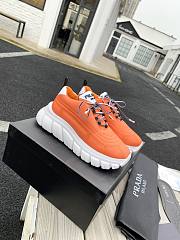 Prada Rush Gabardine Re-Nylon Sneakers Orange - 3