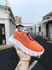 Prada Rush Gabardine Re-Nylon Sneakers Orange - 4