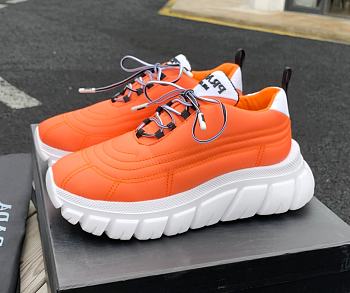 Prada Rush Gabardine Re-Nylon Sneakers Orange