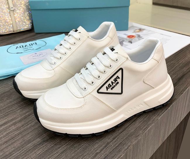 Prada Prax 01 Re-Nylon Gabardine Sneakers White - 1